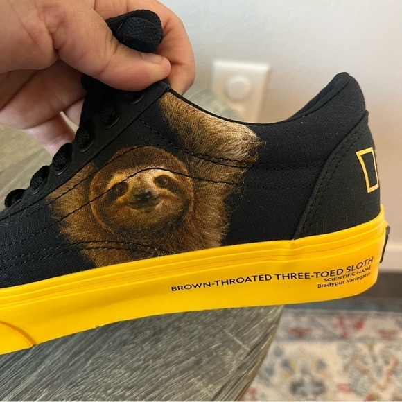 NWOT Vans Old Skool Black National Geographic Photo Aark Animal Sneakers sz 6.5 - Picture 12 of 16